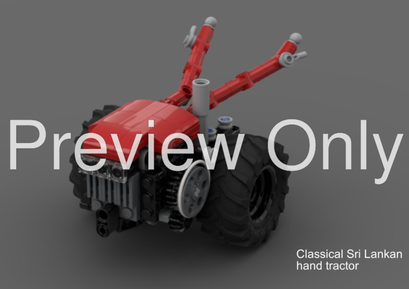LEGO MOC Classical Sri Lankan hand tractor by Sanulanr Rebrickable