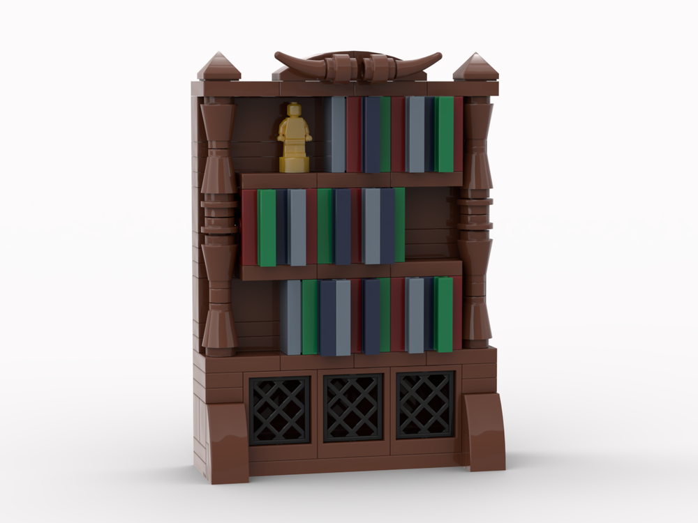 LEGO MOC Bookshelf by Brickelnickel Rebrickable Build with LEGO