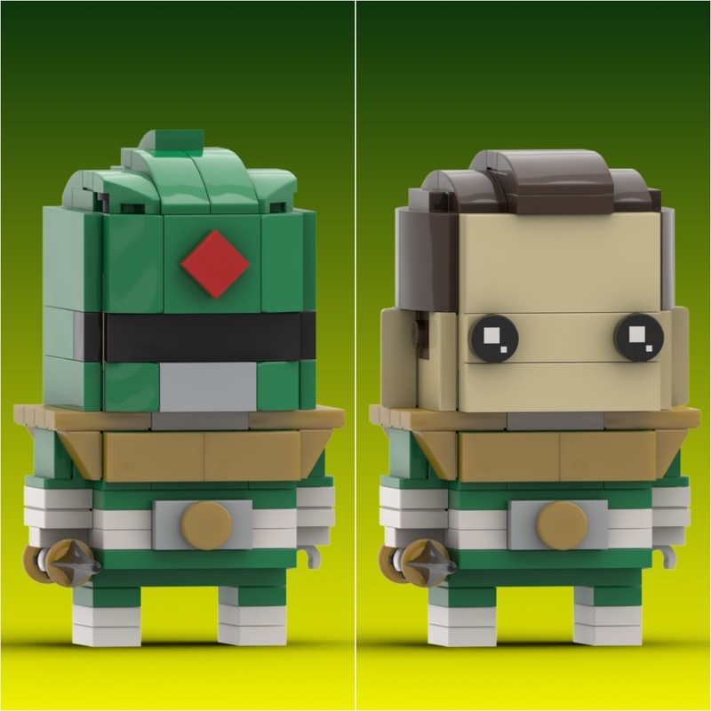 LEGO MOC Green Ranger (Mighty Morphin Power Rangers) Custom Brickheadz ...