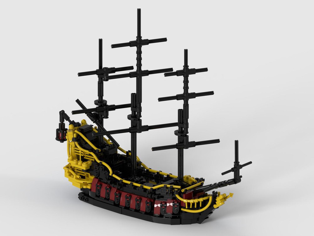 LEGO MOC Queen Anne S Revenge By Lailao Rebrickable Build With LEGO   1000x800 