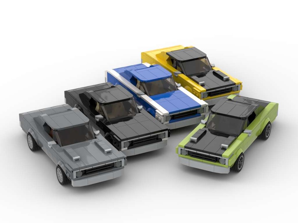 LEGO MOC Plymouth Duster by IBrickedItUp Rebrickable Build with LEGO