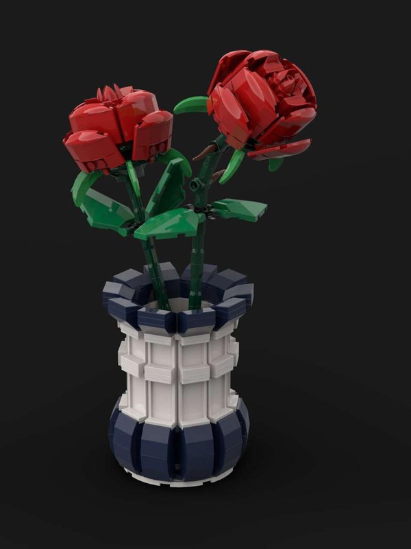 LEGO MOC Two flowers vase by cecivier | Rebrickable - Build with LEGO