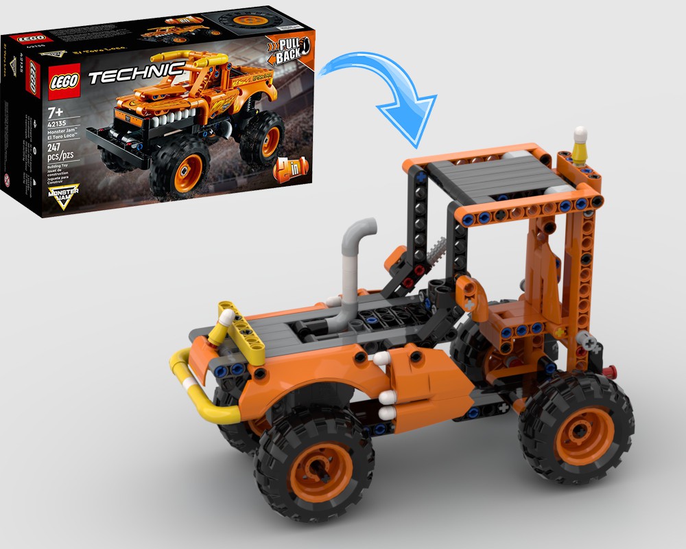 LEGO MOC Orange Tractor 42135 Alternative by ErikGS | Rebrickable ...