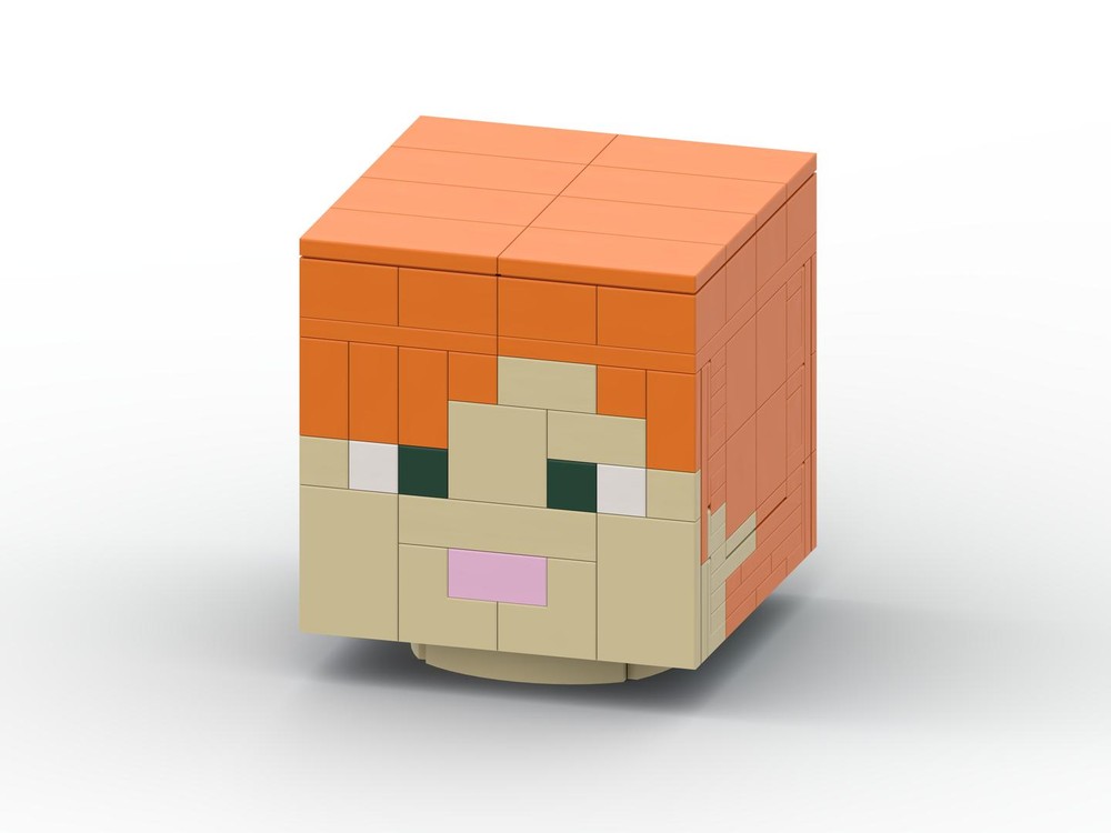 LEGO MOC Up-Scaled LEGO Minifigure Head - Alex Edition by ZTBricks ...