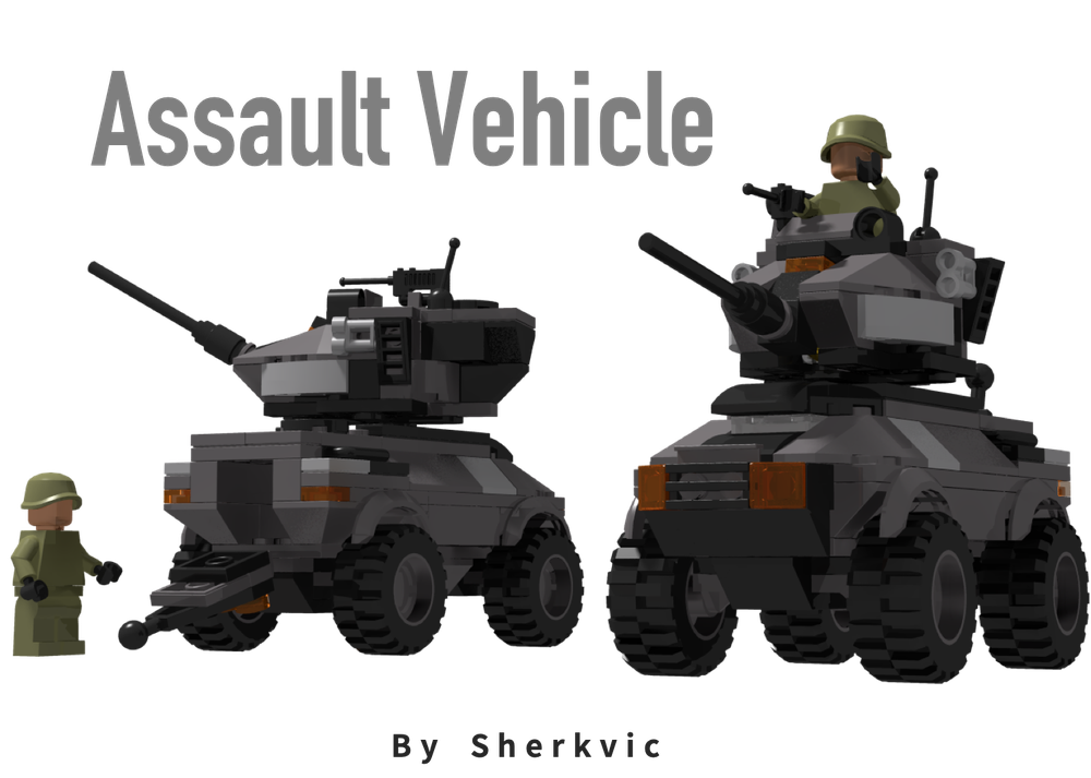 Lego Moc Assault Vehicle By Sherkvic Rebrickable Build With Lego