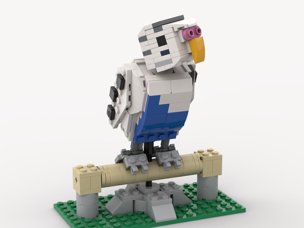 LEGO MOC Parakeet with Stand -White- by Penguins and plastic ...