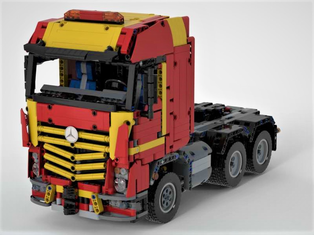 LEGO MOC Mercedes Benz Actros 3363 RC V2 By SF_Bricks | Rebrickable ...