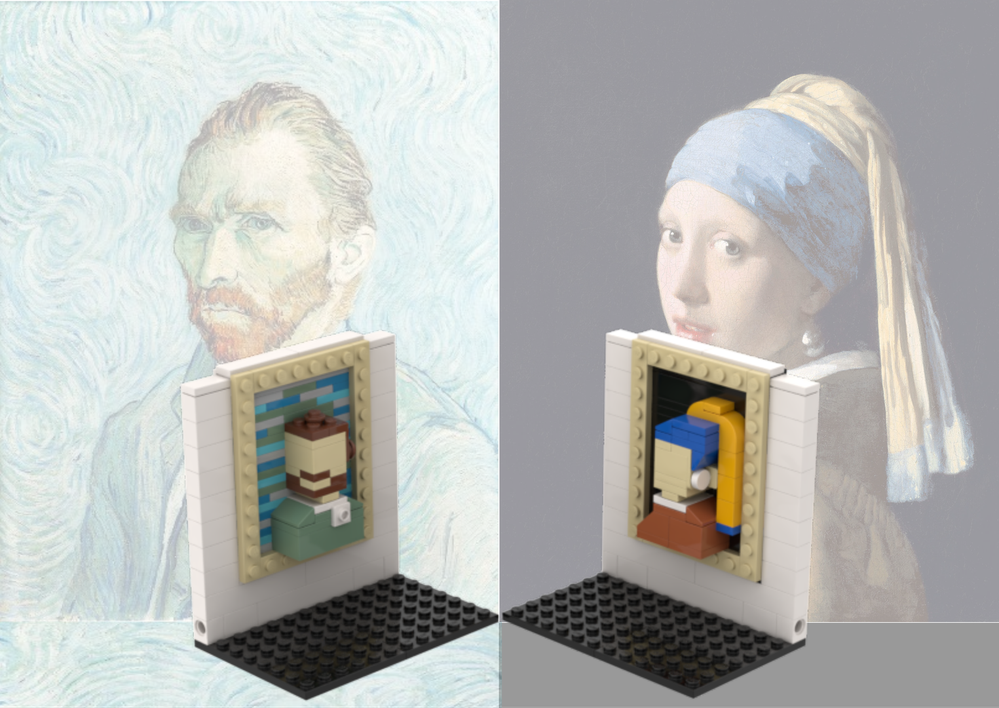 van gogh lego art