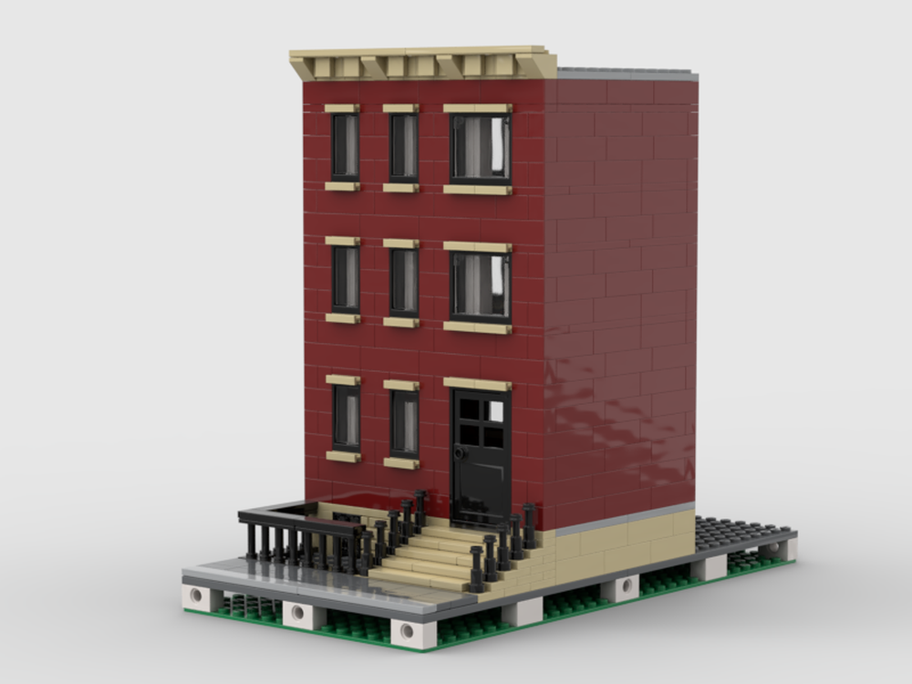 Lego Moc New York Town House Modular By Zealotlego Rebrickable Build With Lego