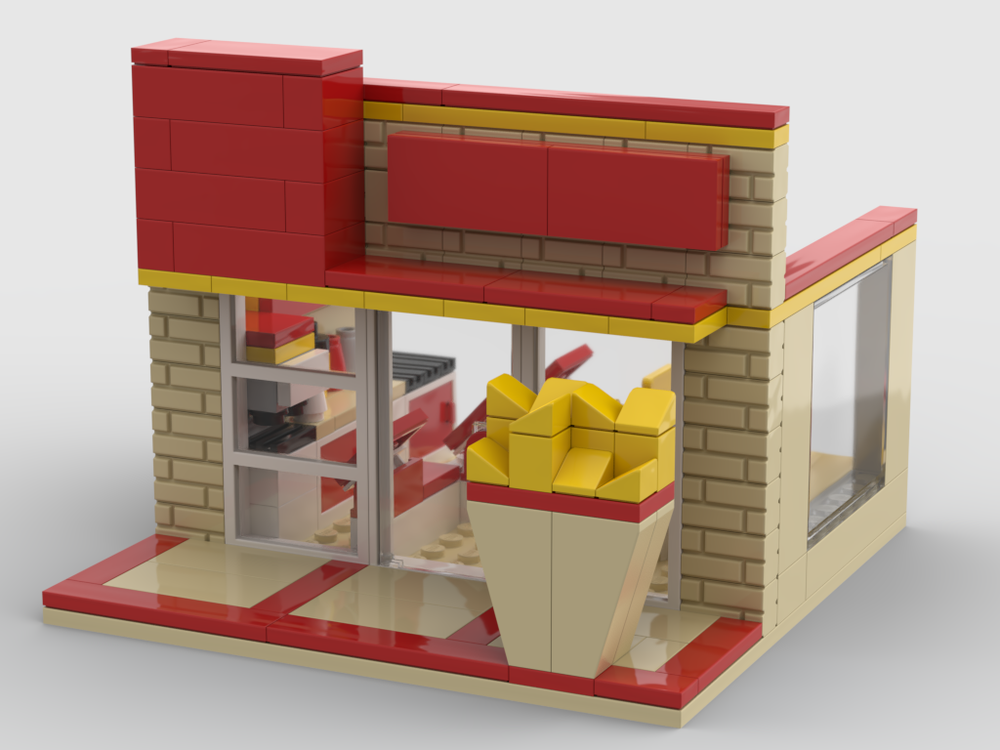 Lego Moc Mcdonalds By Judgedredd65 Rebrickable Build With Lego
