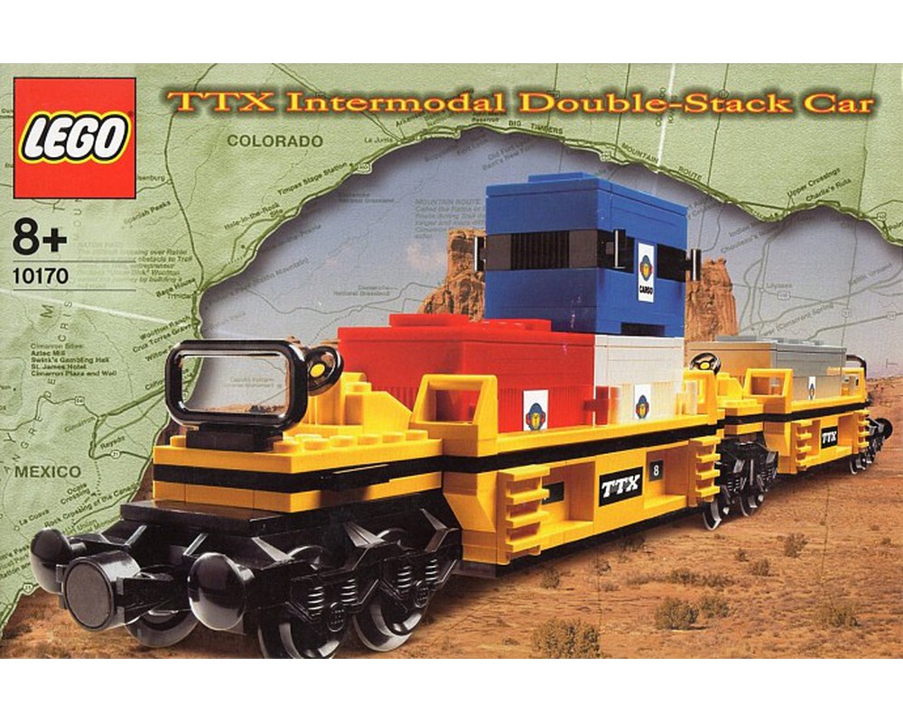 LEGO Set 10170-1 TTX Intermodal Double-Stack Car (2005 Train > 9V