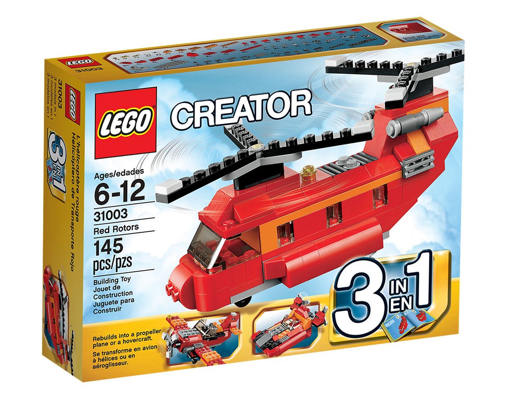 LEGO Set 31003-1 Red Rotors (2013 Creator > Creator 3-in-1