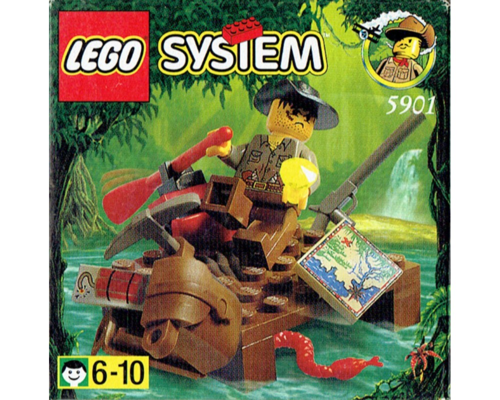 LEGO Set 5901-1 River Raft (1999 Adventurers > Jungle